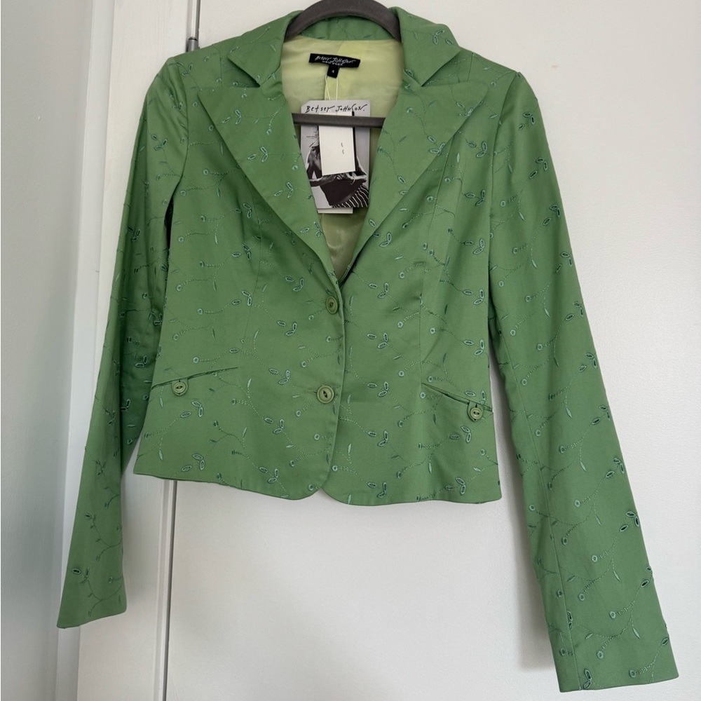 Vintage Betsey Johnson Embroidered Blazer
